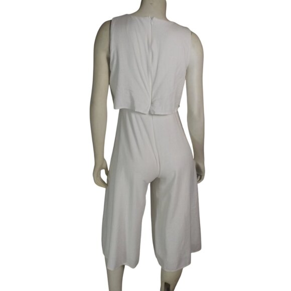 MVN The label Jumpsuit/Romper, 6/8, White Linen Blend,Layered, Gaucho Wide leg - Picture 7 of 12